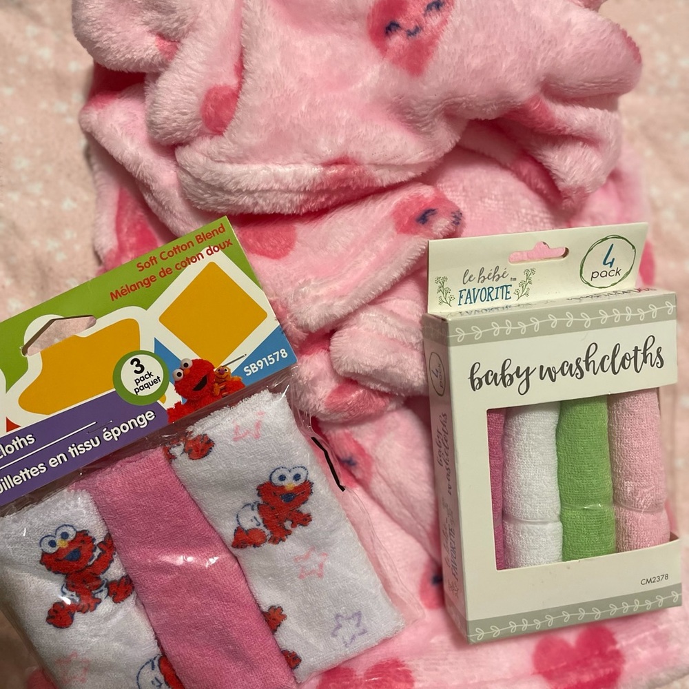 Bath time Bundle for baby girl…